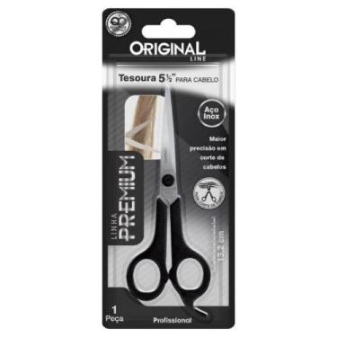 Imagem de Tesoura inox básica p/ cabelo 5 1/2 - Seletiva Ud/Original