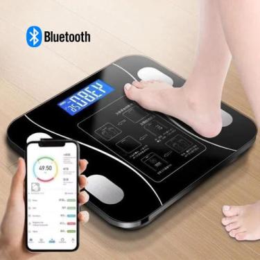 Imagem de Balança Digital Bioimpedância Profissional 180KG Com Aplicativo de Cel