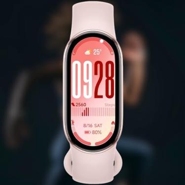 Imagem de Relógio Mi Band 10 smart-band 10 (GLOBAL) Pulseira Inteligente, mi band, Tela AMOLED 1,72, Relógio inteligente, Fitness, Pulseira Impermeável, 150 Modos Esportivos (ROSA)
