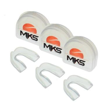 Imagem de Protetor Bucal MKS - Simples (Pack com 3 + Estojos)