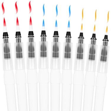 Imagem de AmazingSpark Conjunto de 60 canetas pincel de água, canetas de aquarela para desenho de água com bolsa de veludo, conjunto de pincéis artísticos para marcadores de pintura, marcadores solúveis em