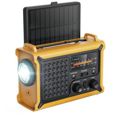 Imagem de Rádio meteorológico Raynic 12000mAh com carregamento solar e de manive