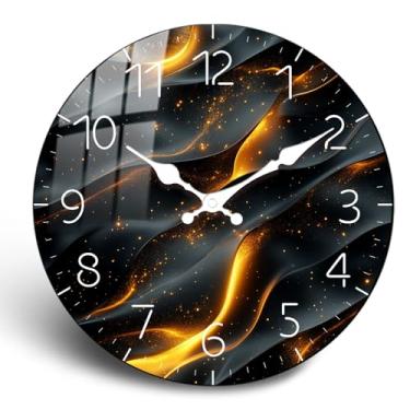 Imagem de PENGHONG Relógios de parede extragrandes relógio de madeira de 61 cm operado por bateria analógico silencioso relógio de parede para escritório, quarto, sala de estar, decoração moderna