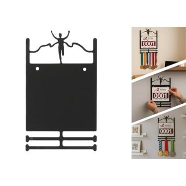 Imagem de Suporte Para Pendurar Medalhas | Porta Medalhas Corrida | Organizador 3 Modelos Metal (Número de peito)