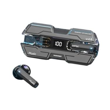 Imagem de Fone de Ouvido Bluetooth Machinist Music, Display LED, Estojo de Carregamento, Preto