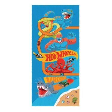 Imagem de Toalha de Banho Felpuda Infantil Hot Wheels Lepper