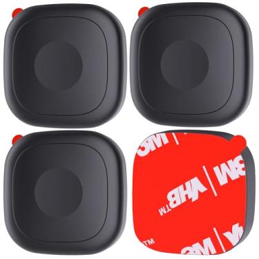 Imagem de Pacote com 4 para Tile Life360 Mate 2024/2022 Bluetooth Tracker, capa de silicone à prova d'água com adesivo adesivo 3M no carro/bicicleta/bagagem, suporte protetor completo antiperda