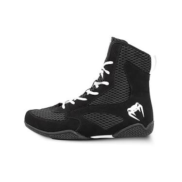 Imagem de Venum Sapato de boxe masculino de cano alto, Preto, branco, 14 Women/14 Men