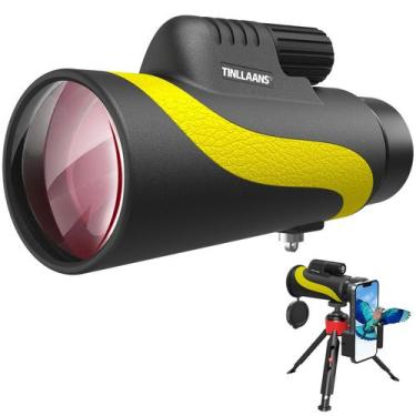 Imagem de Telescópio monocular Tinllaans 16x56mm HD para adultos com tripé