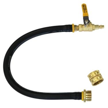 Imagem de Vibrant Yard Company Prepare Seu Trailer, Motorhome, Aspersor, Torneiras E Encanamento Externo Para O Inverno: Conector Rápido Compressor De Ar Com Mangueira Jardim Macho, Saída Torneira Adaptador F