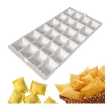 Imagem de Forma Para Mini Pastel E Ravioli Recheado 24 Cavidades - Keita, Branco