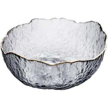 Imagem de Cesta De Armazenamento De Frutas E Vegetais, Fruteira De Vidro Cinza, Cesta De Armazenamento De Estilo Moderno Para Frutas E Legumes, Armazenamento Decorativo, ø16.5x8cm