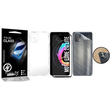 Imagem de Capa Capinha Para Moto Edge 20 Lite XT2139-2 + Película 3d + Pel Câmer