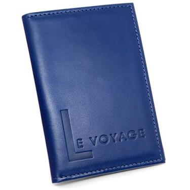 Imagem de Porta Cartões De Couro Masculino Pequeno Slim Cédulas CNH - Le Voyage,