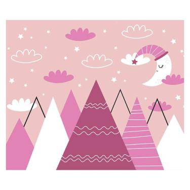 Imagem de Papel de Parede Adesivo Infantil Montanhas Bebe Quarto Menina - 531pcm