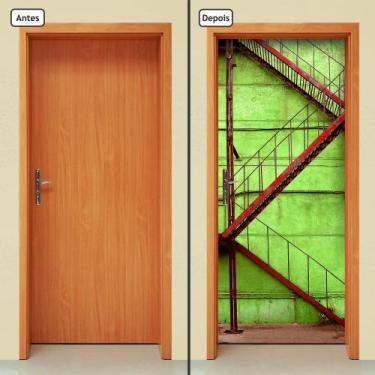 Imagem de Adesivo Decorativo de Porta - Escada - 971cnpt - Allodi