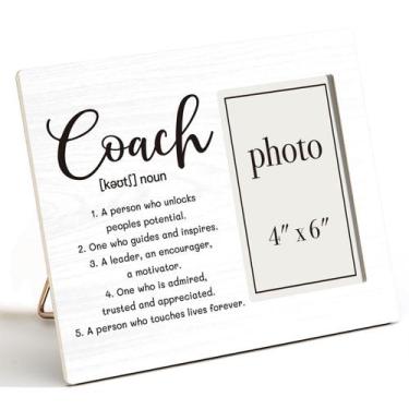 Imagem de Moldura fotográfica Coach Definition Wood 8x10" para fotos de 4x6" - C