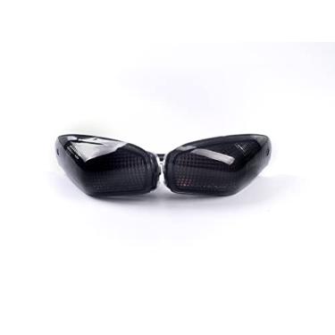 Imagem de Compatível com Kawasaki 1990-2005 ZX600 Ninja ZX-6; ZX600 ZZ-R600 1993-2006; luz indicadora frontal piscando seta (pisca frontal + lâmpadas, lente fumaça)