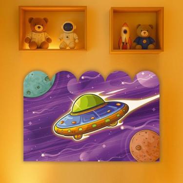 Imagem de Cabeceira de Cama Decorativa Infantil para Quarto de Meninos - Tema Astronauta (CabCerq-0079)