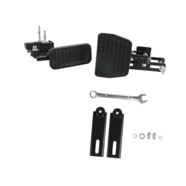 Imagem de JicSuXi Extensores de pedal de acelerador e freio ajustáveis ​​antiderrapantes substituem diretamente pedais de freio e acelerador de veículos para karts