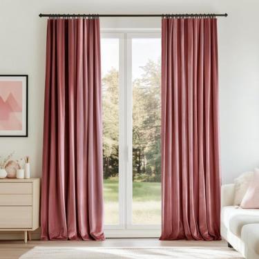 Imagem de Cortinas Topfinel Dusty Rose Velvet Blackout 210x213cm