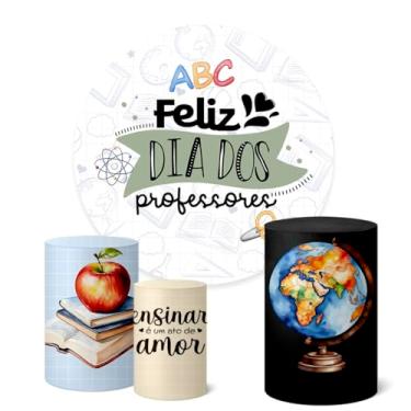 Imagem de Trio Capas Cilindro + Painel 1,50m Dia Dos Professores (K1PROF0008)