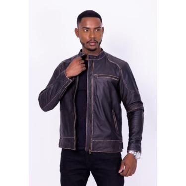 Imagem de Jaqueta de Couro HD Estonado Brown - Parra Couros, M