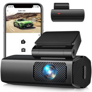 Imagem de Câmera de carro Dash Cam EUKI 1080P WiFi 170 de grande angular