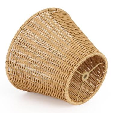 Imagem de Substituição do abajur LAMSU Boho Lavável Marrom Rattan