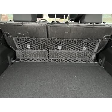 Imagem de Rede de carga de malha elástica automotiva estilo envelope para Subaru Soltera Electric 2023-2024 - Organizadores e armazenamento de porta-malas premium - Rede de bagagem para SUV - Melhor organizador