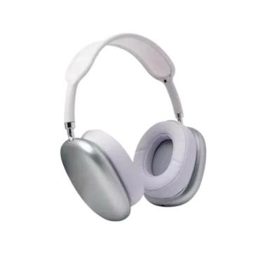 Imagem de Fone de Ouvido P9 Branco Sem Fio Recarregável USB Bluetooth Redução de