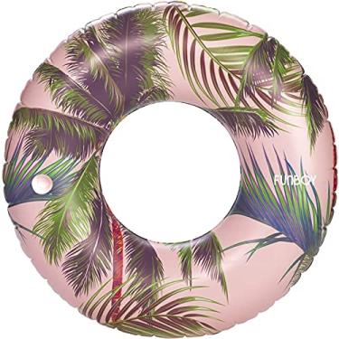 Imagem de FUNBOY Boia inflável gigante vintage vintage de 122 cm, jangada de luxo para festas de verão na piscina e entretenimento, grande