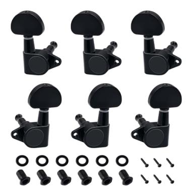 Imagem de Banworks Chaves de afinação de guitarra 3L3R dos anos 60, proporção 15:1, máquinas de afinação de cordas de guitarra com etiqueta de fixação de 90 graus para guitarra acústica elétrica Gibson/Epiphone