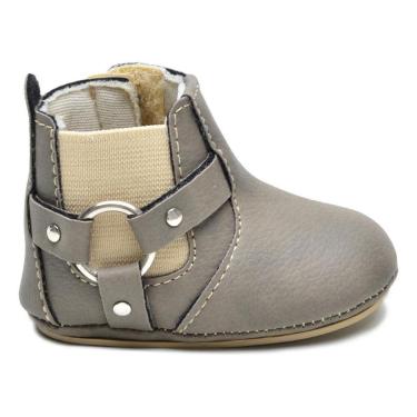 Imagem de Botinha Infantil Bebê Detalhe de Fivela Conforto Casual-Unissex