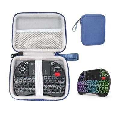 Imagem de CaseSack Capa para mini teclado Rii X8, teclado portátil sem fio de 2,4 GHz com mouse touchpad (azul)