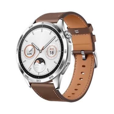 Imagem de Pulseira De Couro Macio De 22mm 20mm Para HUAWEI WATCH GT 4 46mm 4 pro
