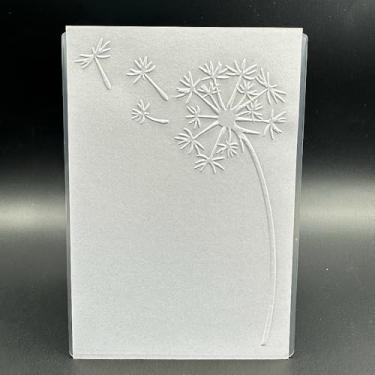 Imagem de Modelo de pasta em relevo de plástico 3D, textura simples de dente-de-leão, tamanho A6 para fazer cartões, faça você mesmo, scrapbook, papel, artesanato, artesanato, scrapbook, artes, decoração