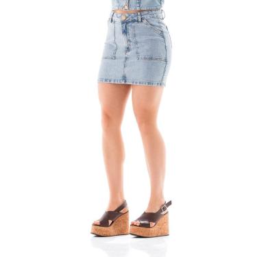 Imagem de Saia Jeans Feminina Arauto Mom Comfy