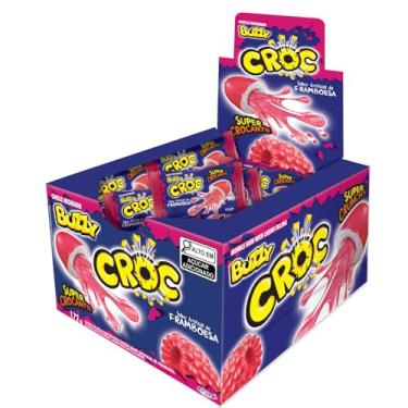 Imagem de Chicle Buzzy Croc Framboesa Display com 40 unidades