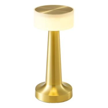 Imagem de Lâmpada de Mesa LED Regulável – 3 Cores de Luz, Toque Inteligente e Brilho Ajustável com USB Tipo-C