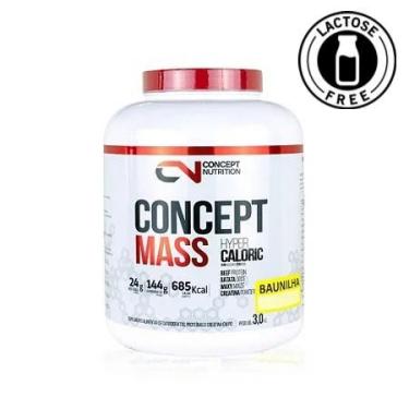 Imagem de Conceptmass 3kg zero lactose  concept nutrition, BAUNILHA
