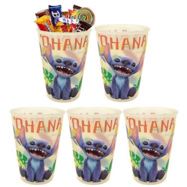 Imagem de Kit 5 Copos do Stitch Festa Infantil Decoração Lembrancinha - Plasútil