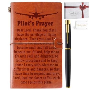 Imagem de Pillot Gifts Pilot Prayer Journal Notebook Pilot Gifts for Men, Aviation Gifts Airplane Gifts for Men Future Pilot Gift for New Pilot Aviation Gifts for Pilot Graduation Birthday
