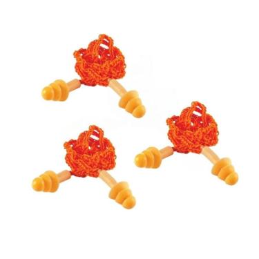 Imagem de Kit 3 Protetor Auricular Plug Silicone Com Cordão 13Db K10