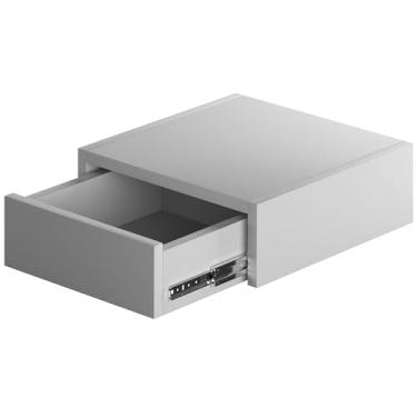 Imagem de Gaveta Suspensa Cabeceira 30cm Trilho Telescópico em Mdf Reforçado 15mm Branco