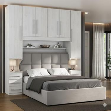 Imagem de Dormitório Queen Size Sem Cama 1220S Carvalho Claro