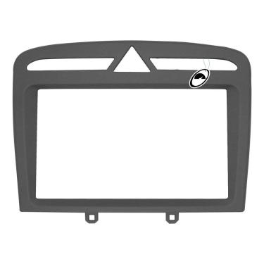 Imagem de Moldura De Painel 2 Din Peugeot 308 - Cinza - Cd Dvd 2 Din