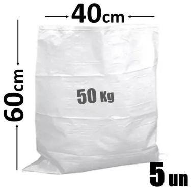 Imagem de Saco De Rafia/Entulho Liso - 40X60Cm - C/5Un - Construmarcas