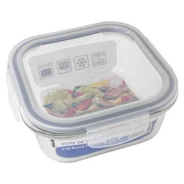 Imagem de Pote de Vidro Marmita Fitness Academia Tampa Hermética 800mL - Sular