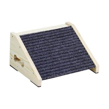 Imagem de Baoblaze Escada para cães, presentes ideais, fácil montagem, rampa antiderrapante multifuncional para cães, suprimentos para cama, carros, sofá, gatinhos e